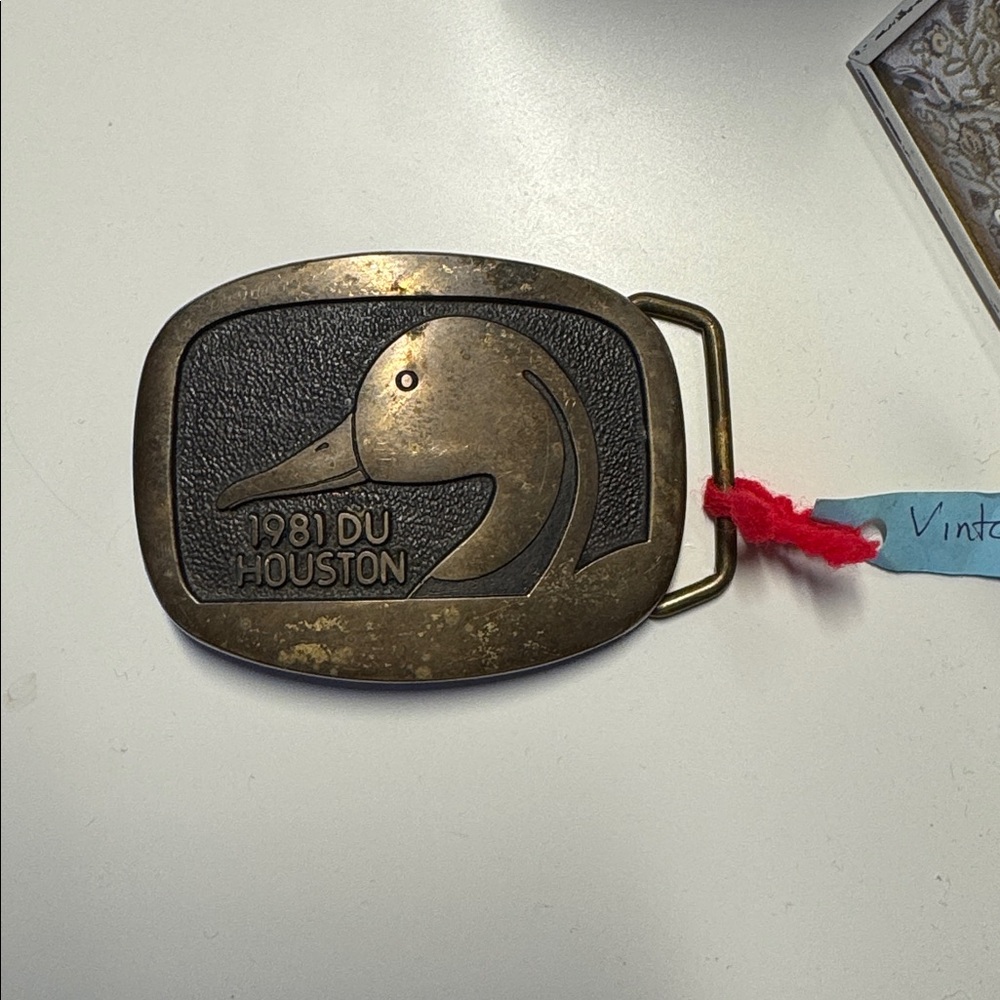 Vintage 1981 DU Houston Belt Buckle limited edition